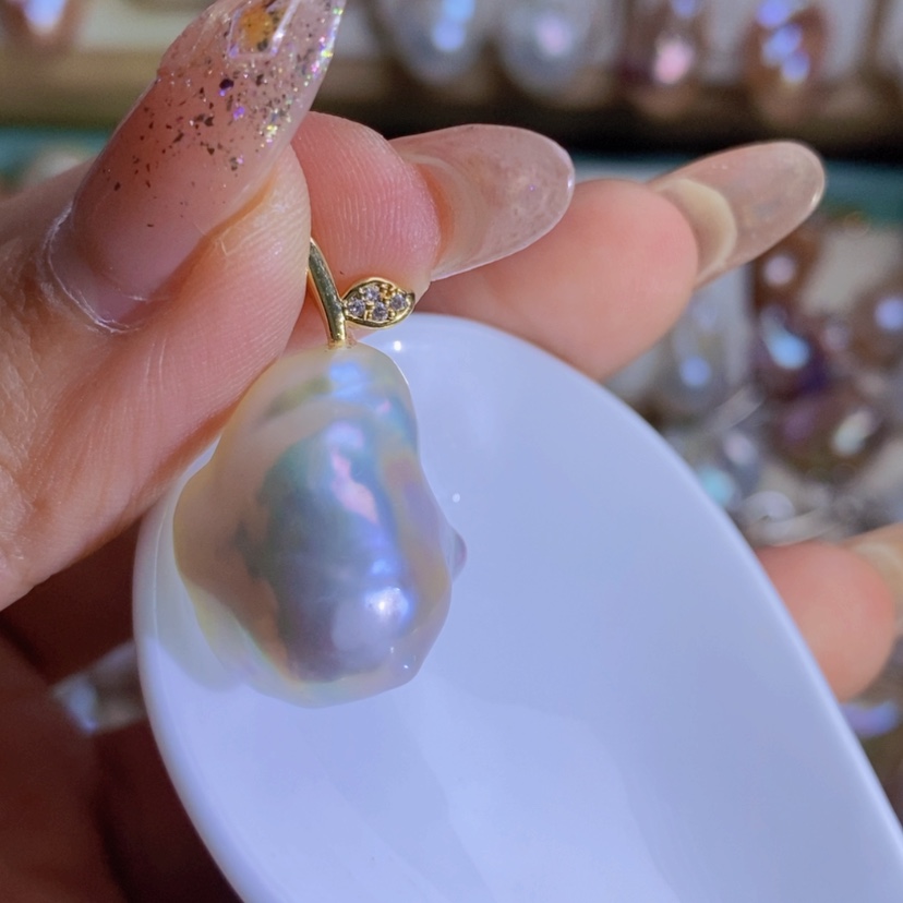 【闪购商品】淡水珍珠天然淡水珍珠（微瑕）合金