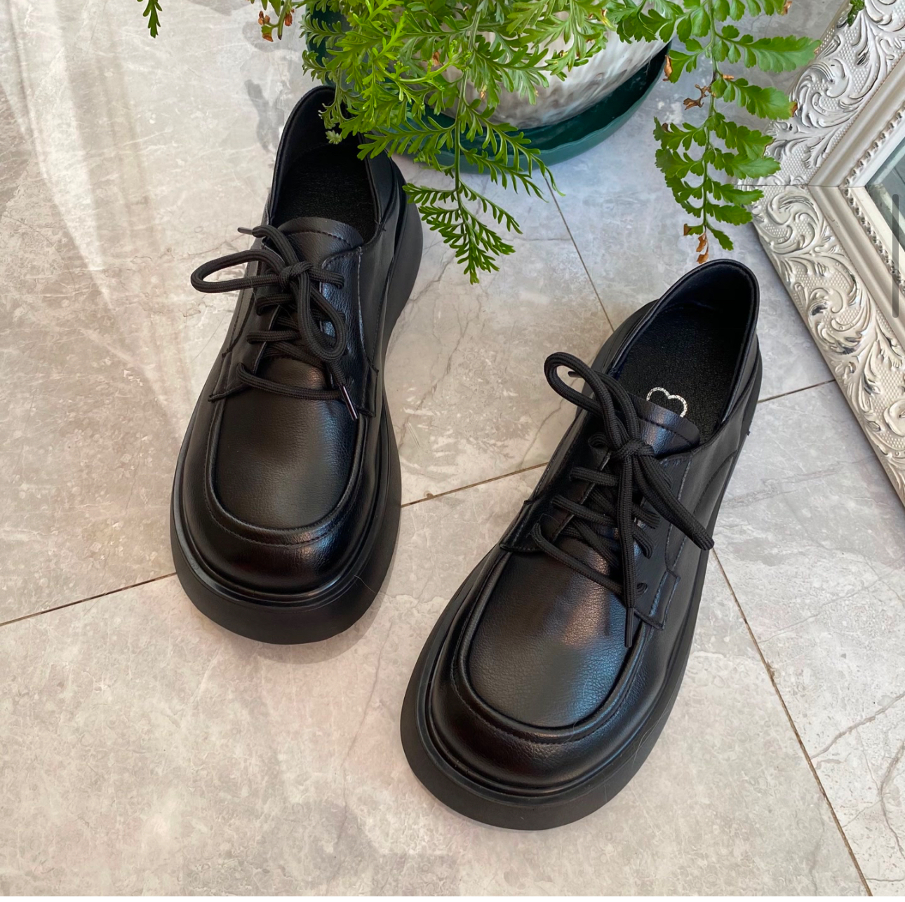 朱小姐大码女鞋40-43码休闲鞋厚底英伦风82-56-2