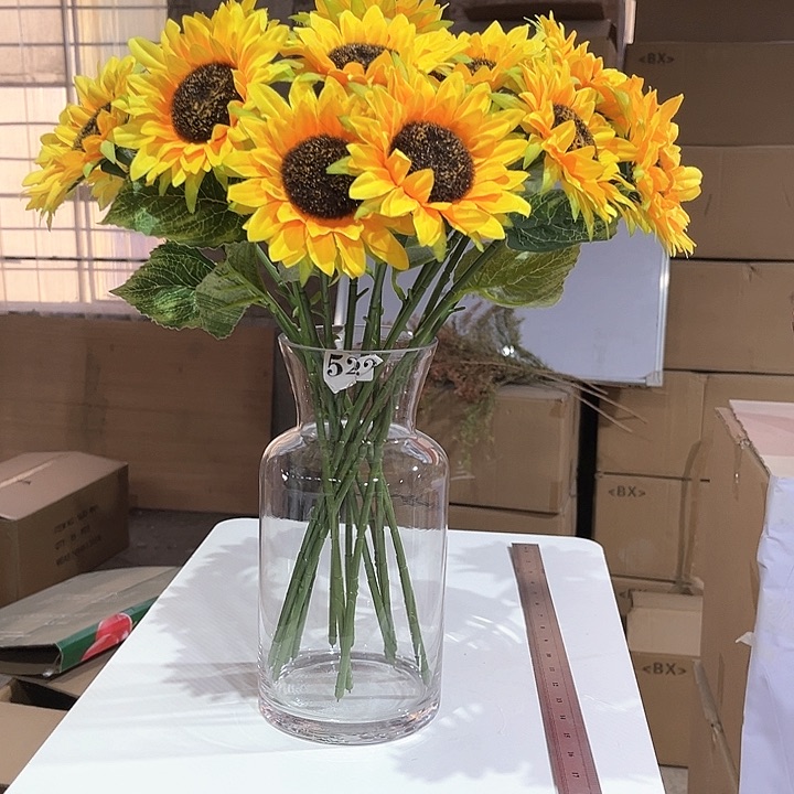 玻璃522高27口10玻璃花瓶嘎嘎好看