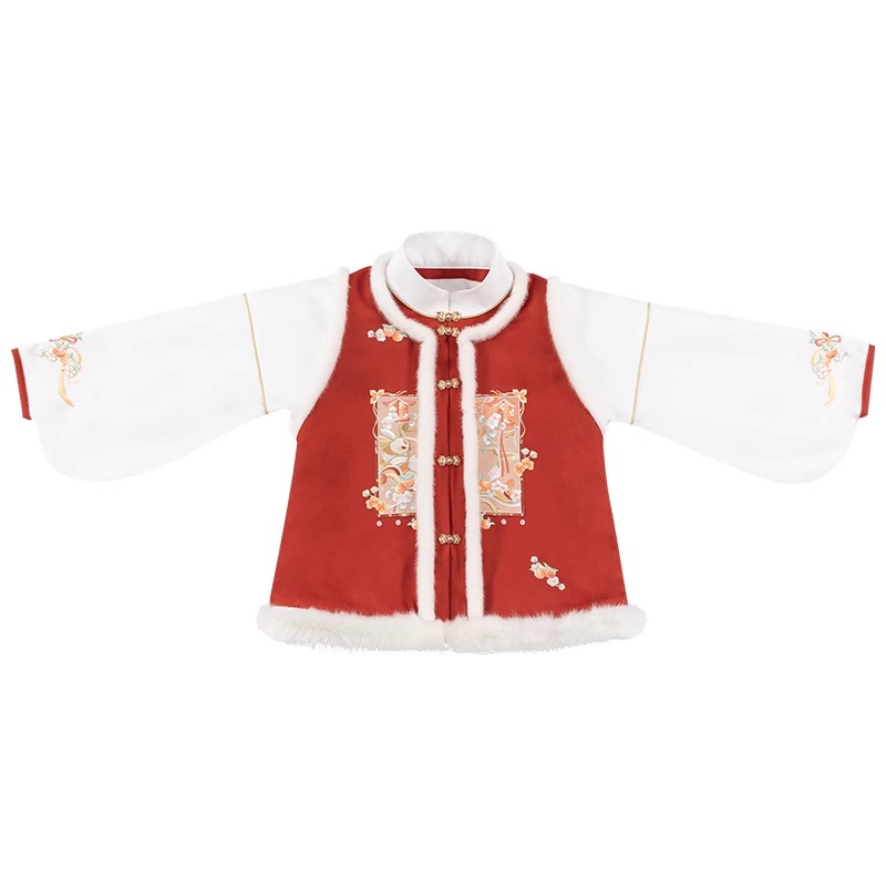 实体福运花灯平安贺兔童装汉服【瑕疵孤品介意慎拍】根据直播引导拍