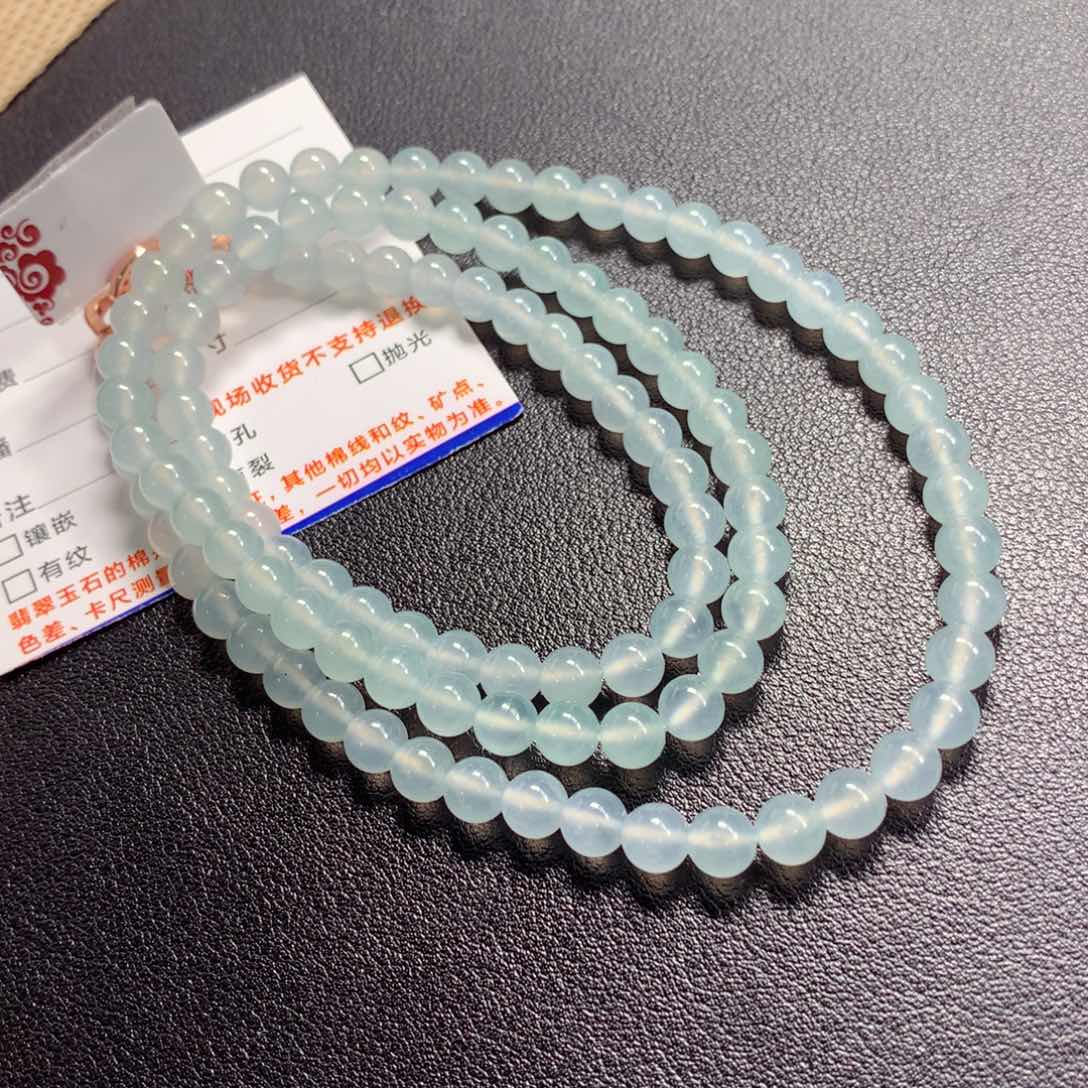 翡翠颈饰未镶嵌项链