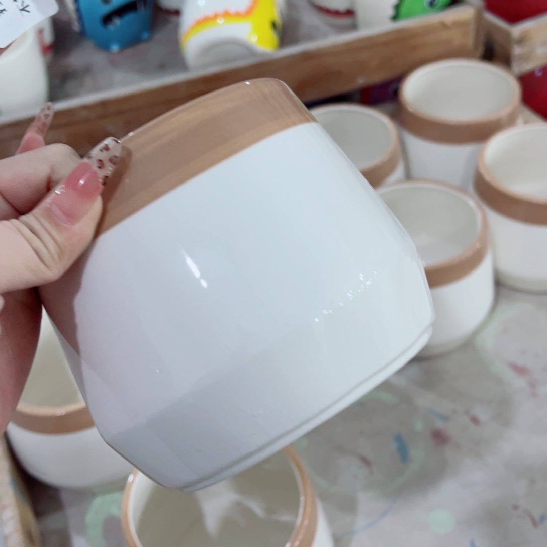 有孔陶瓷花盆，满10米包邮发货