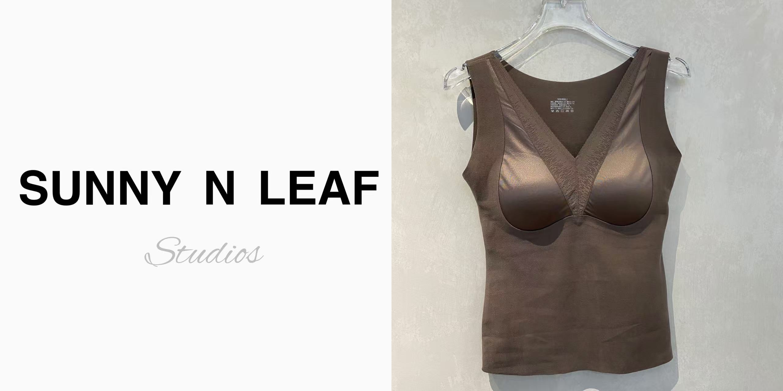 SUNNY N LEAF 法式缎光提拉保暖背心 ZBBCL1586