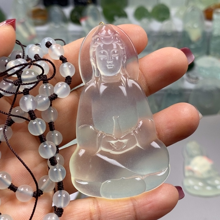 蛇纹石玉颈饰未镶嵌北**狼