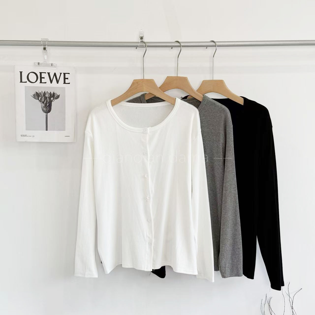 芊芊大码设计感纯色单排扣开衫外套【250907-592】