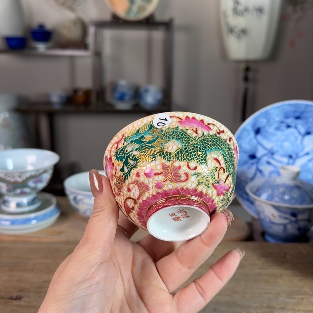 杯景德镇陶瓷柴烧多人