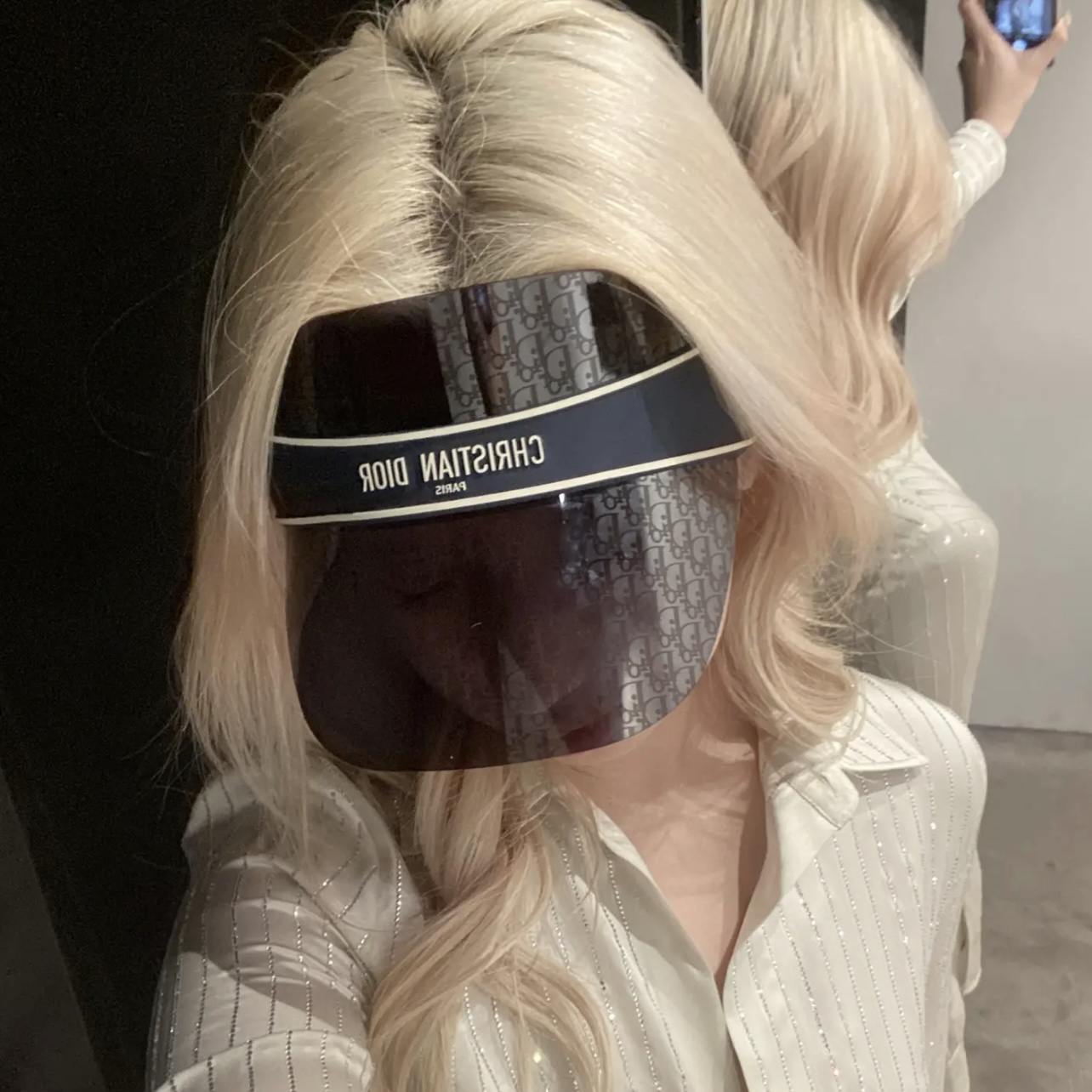 Dior/迪奥 bk201 经典标语字母满印logo太阳帽 均码