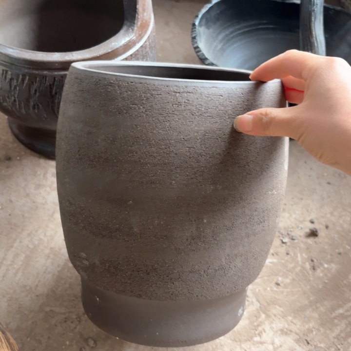 紫砂花盆口径18/23有孔