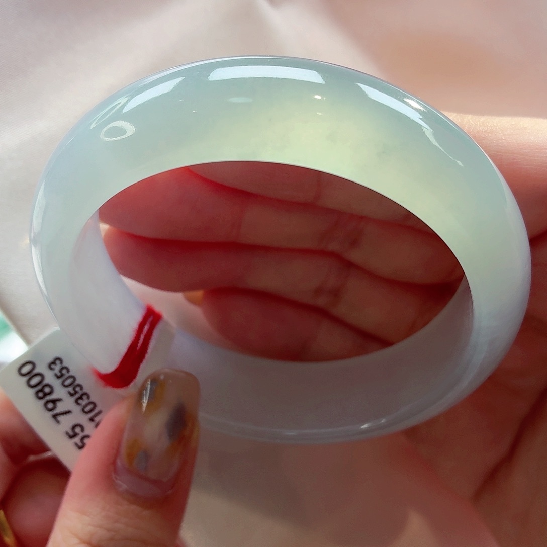 翡翠未镶嵌手镯22（12号）