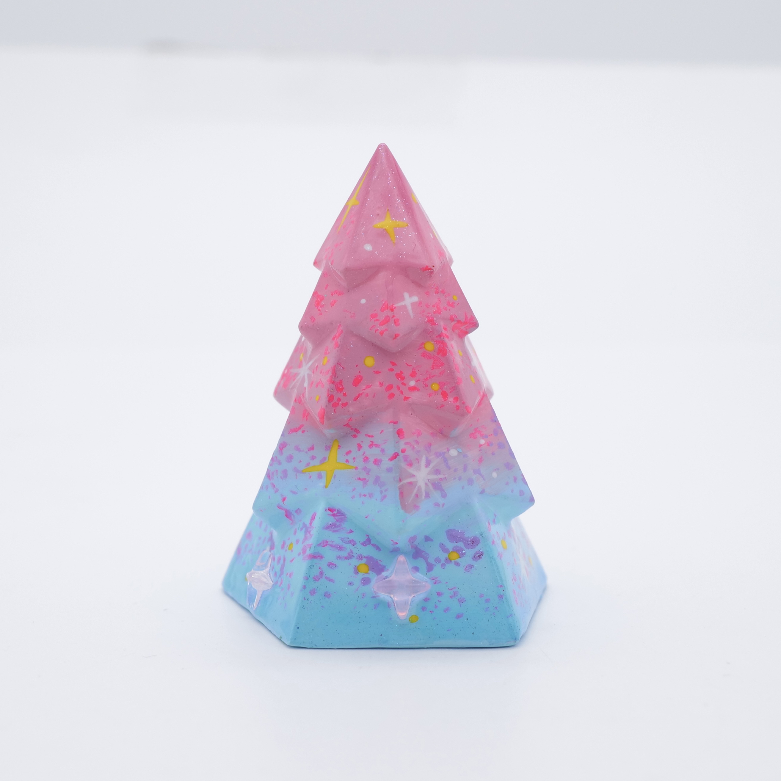 王甜心松树摆件 手工制作上色 石膏摆件 仅一件