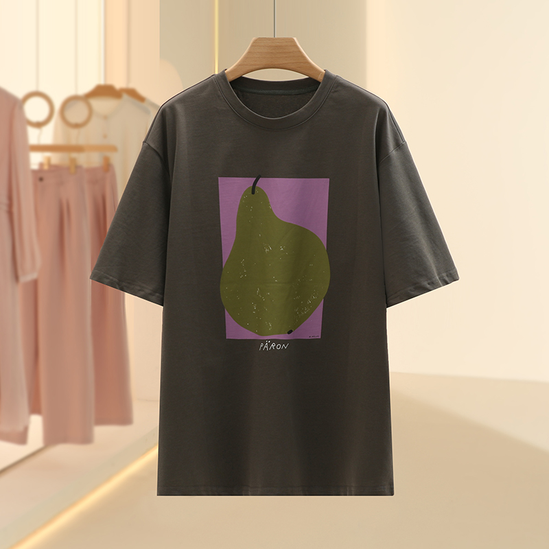 【佐】奈●经典款纯棉百搭复古短袖T恤2025春撤柜七号铺女装