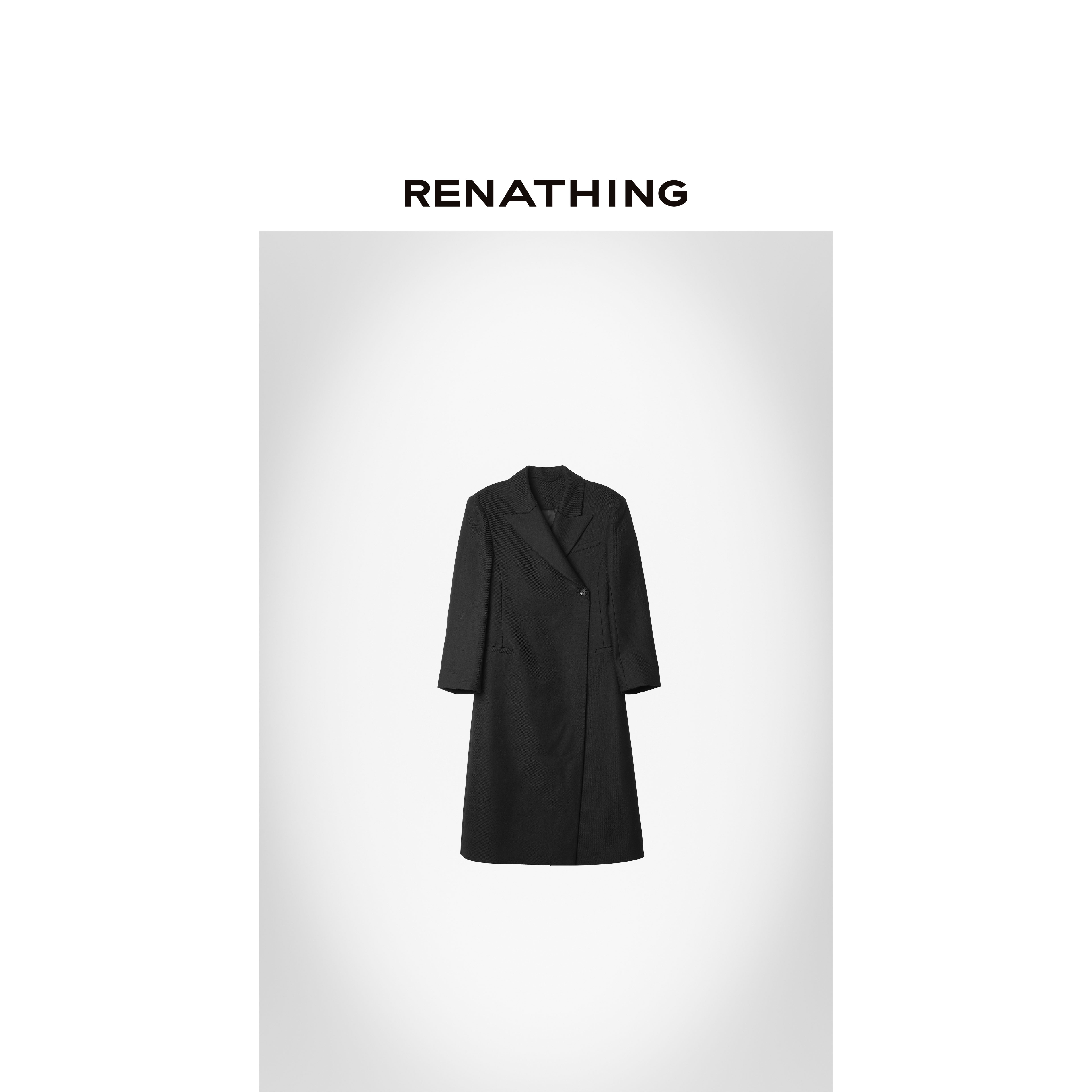 【RENATHING】高定款进口面料廓形大衣