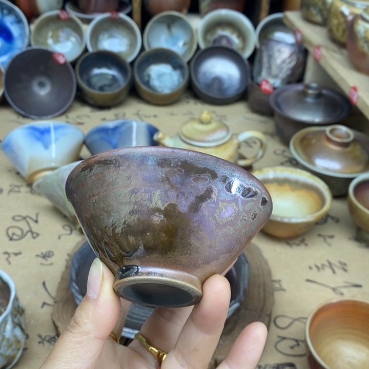 杯子陶全手工纯柴烧裸烧茶器福利