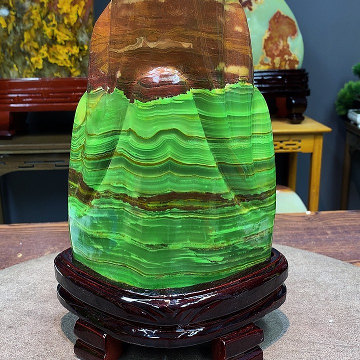 石材靠山摆件家居