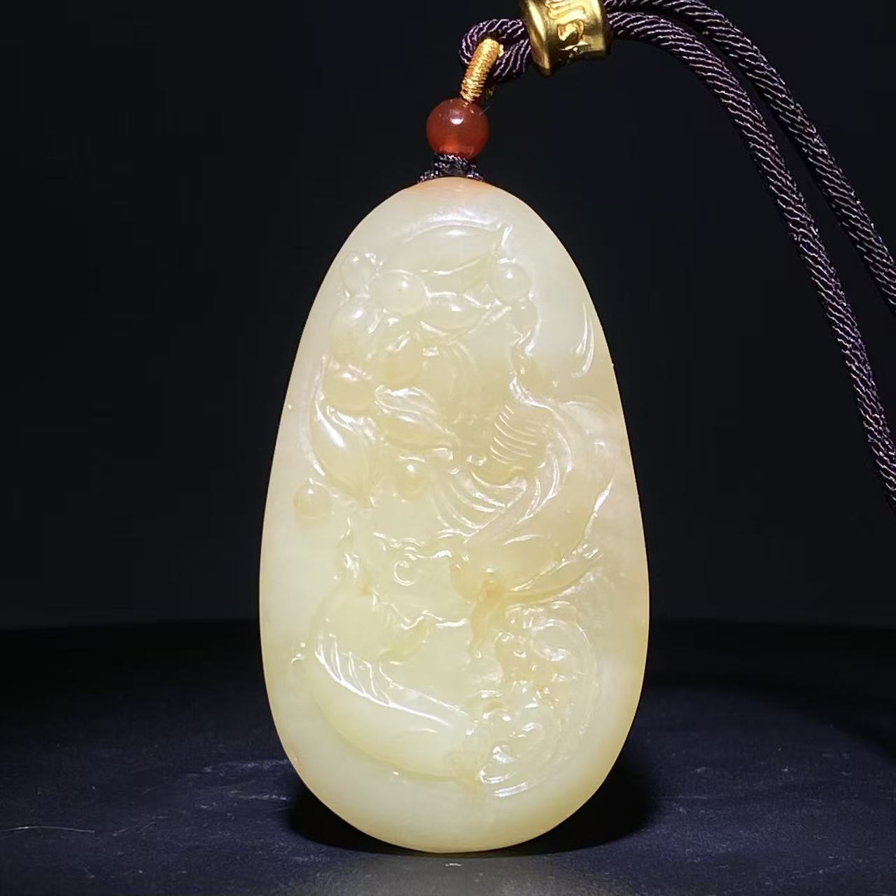 【清代】-和田玉年年有余玉佩2509010086