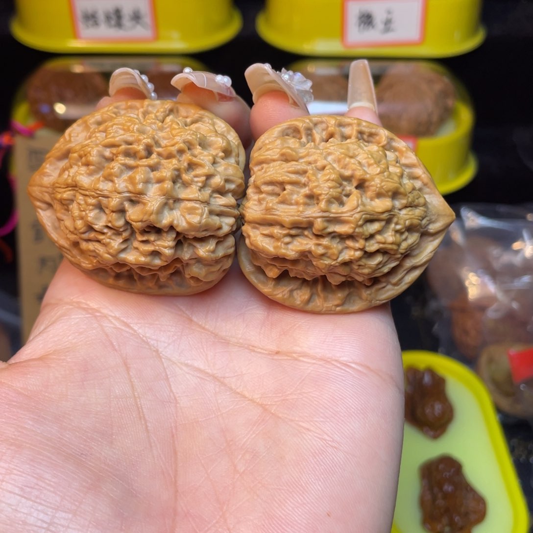 文玩核桃把件40大官帽