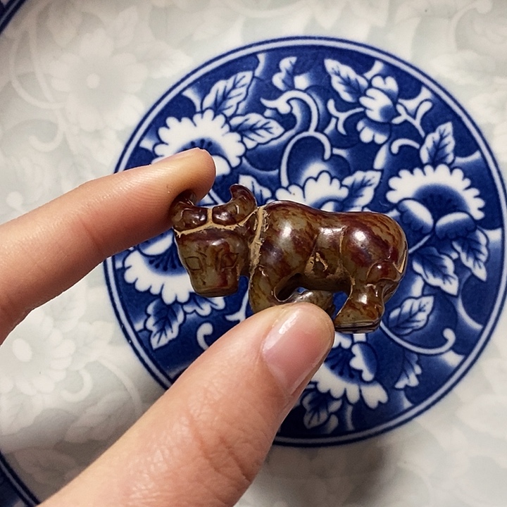 瓷片瓷片 瓷器 摆件1个