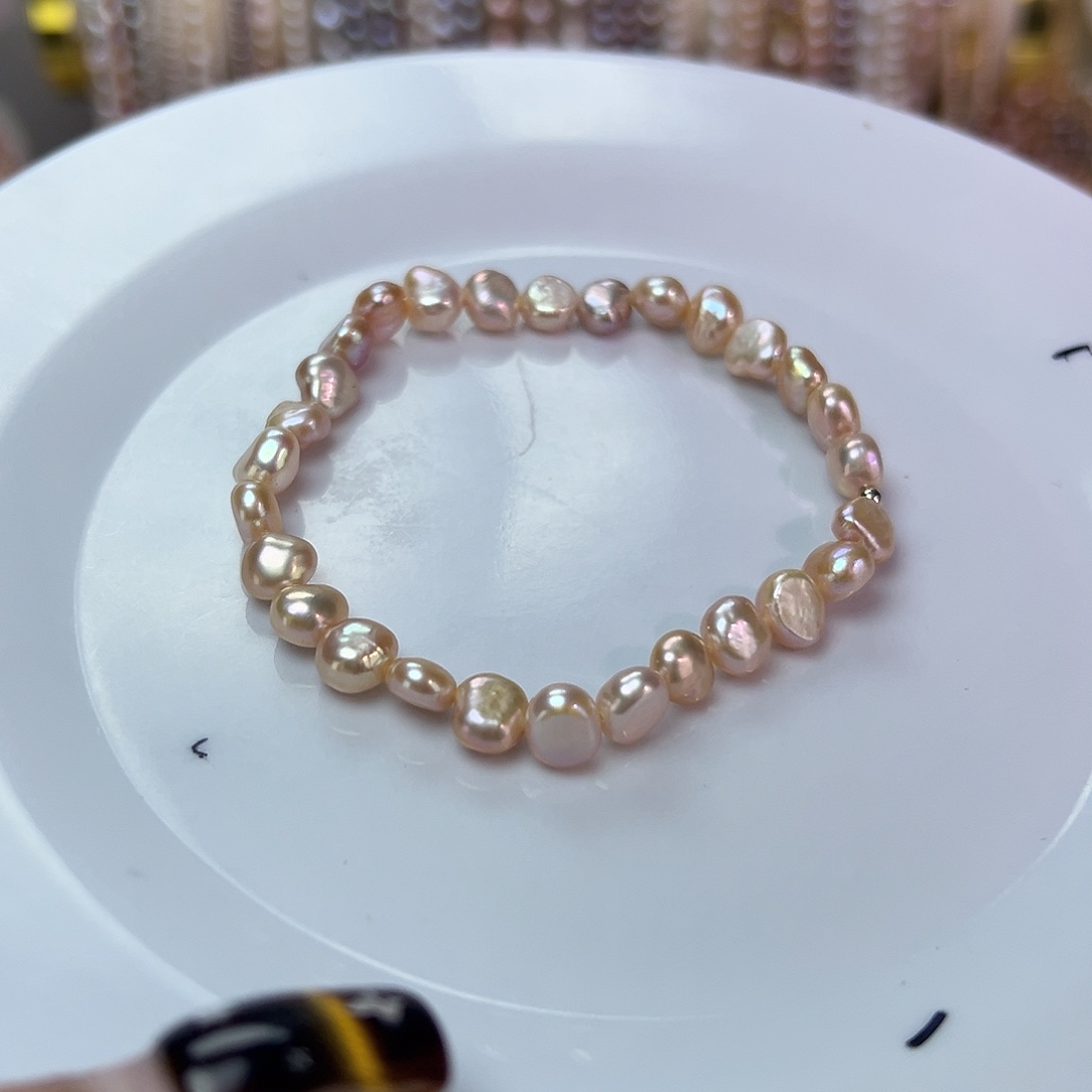 淡水珍珠手绳钛钢