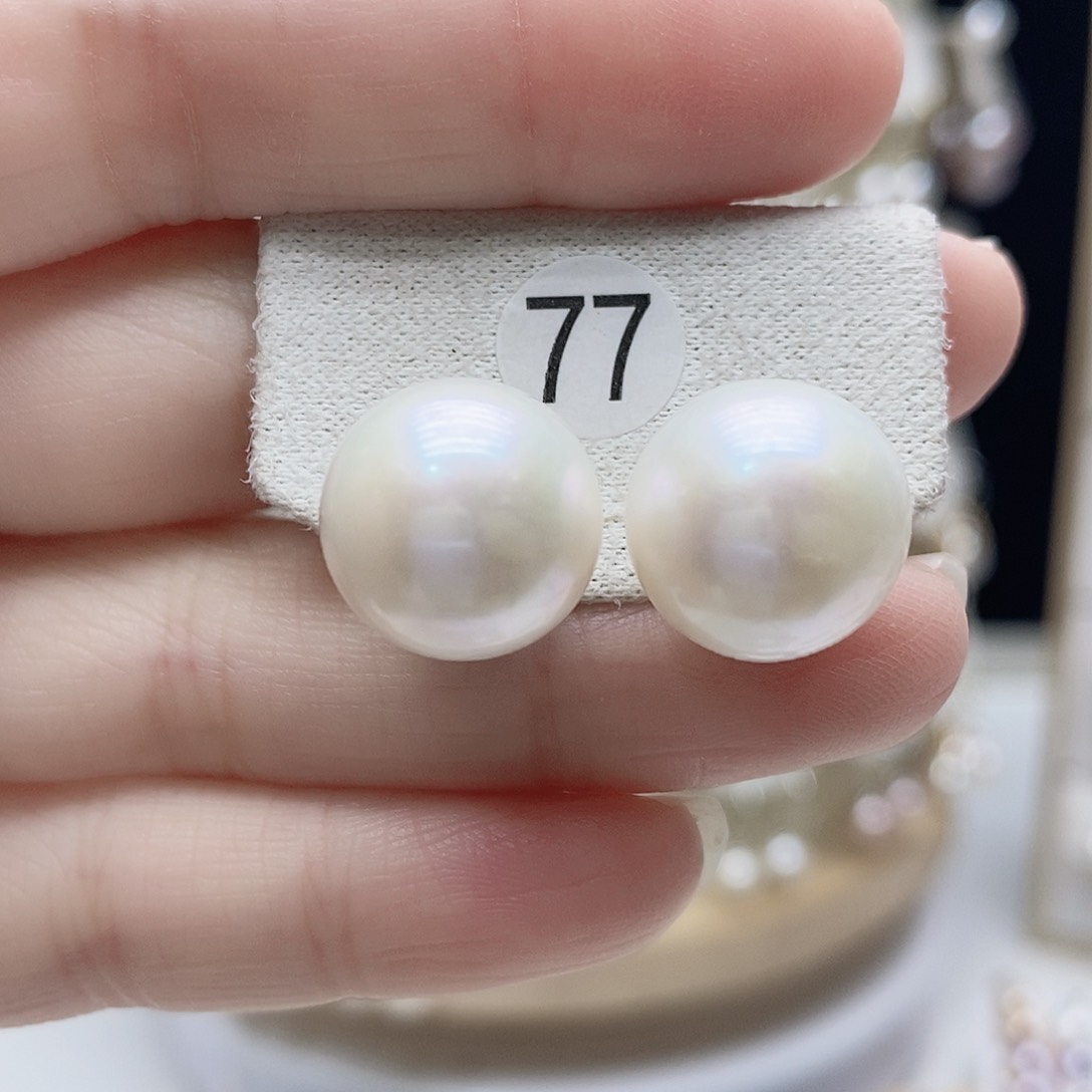 淡水珍珠耳饰银S925镶嵌小****窗