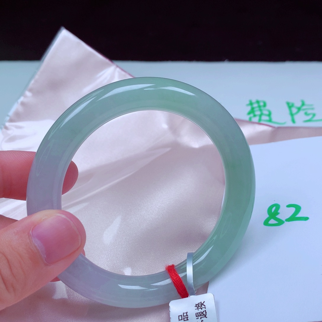 未镶嵌手镯翡翠缅甸天然A货翡翠55圆条