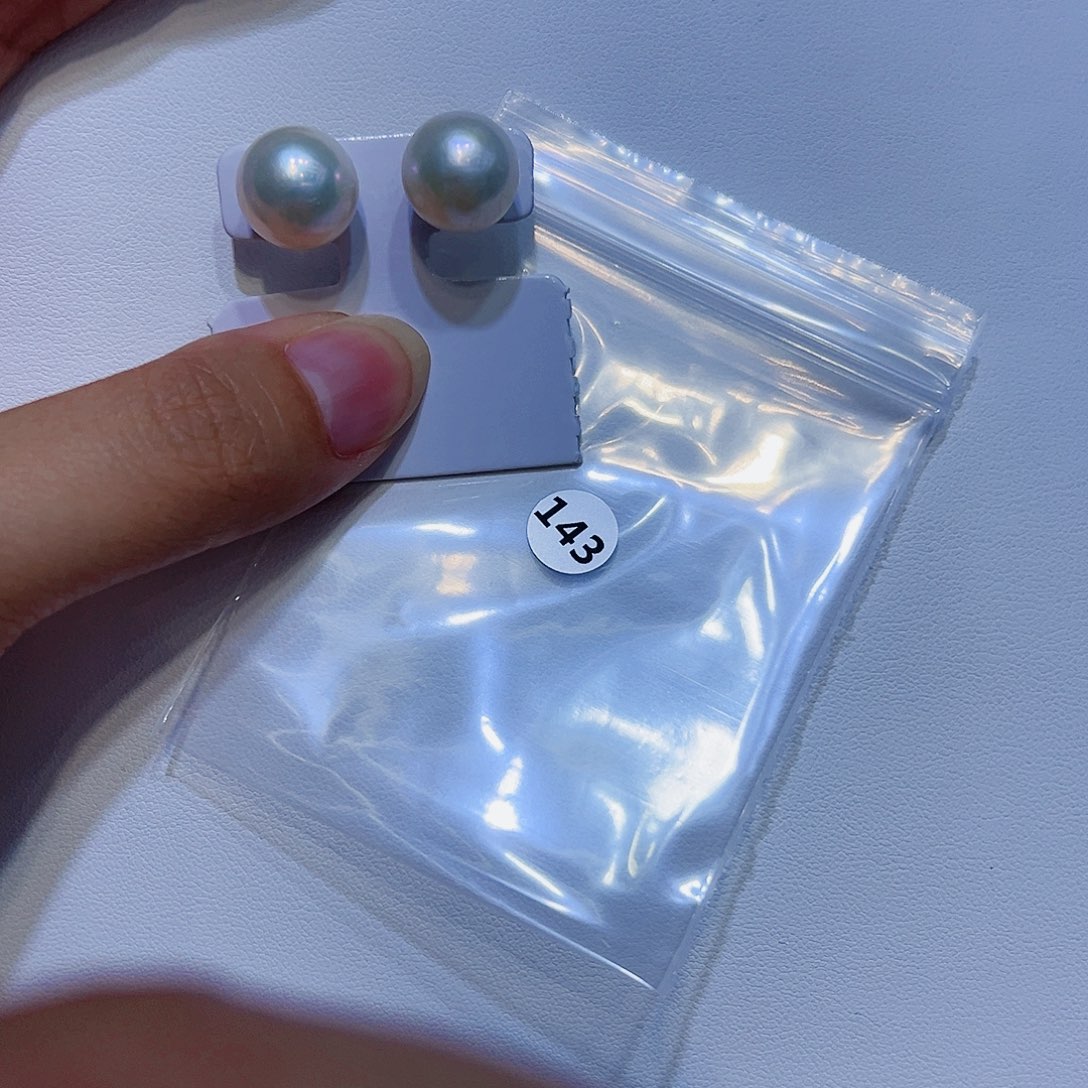 银S925镶嵌耳饰淡水珍珠