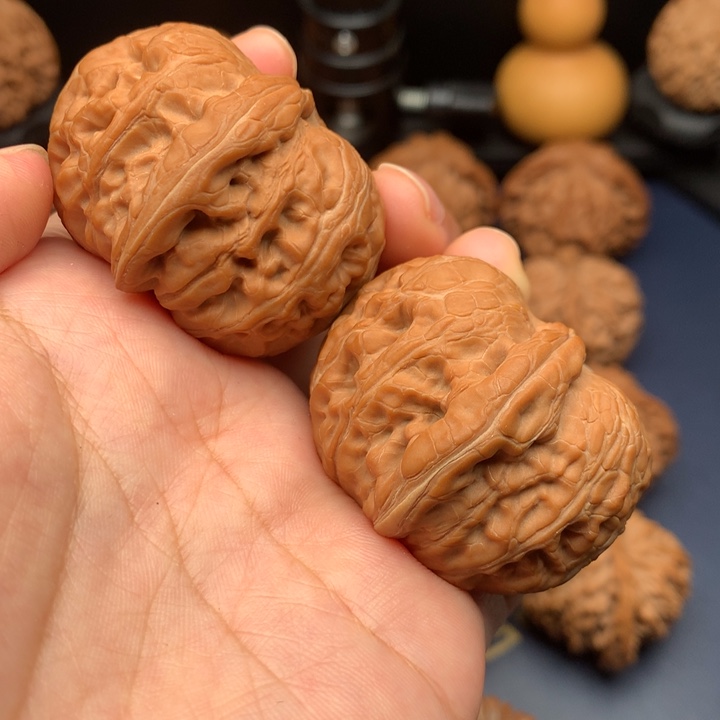 文玩核桃把件43平谷元宝