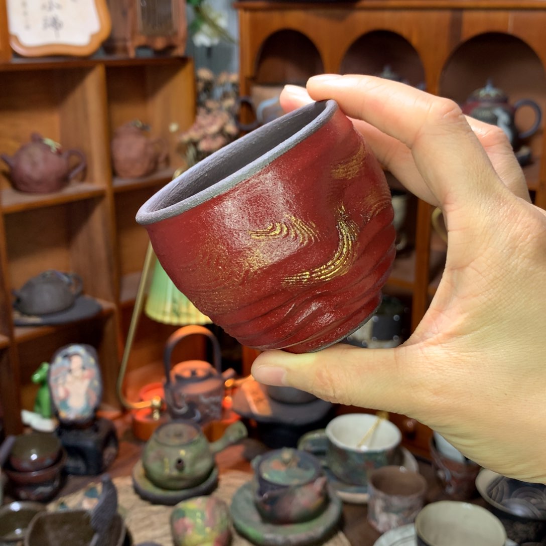 陶瓷开播福利·粉引主人杯