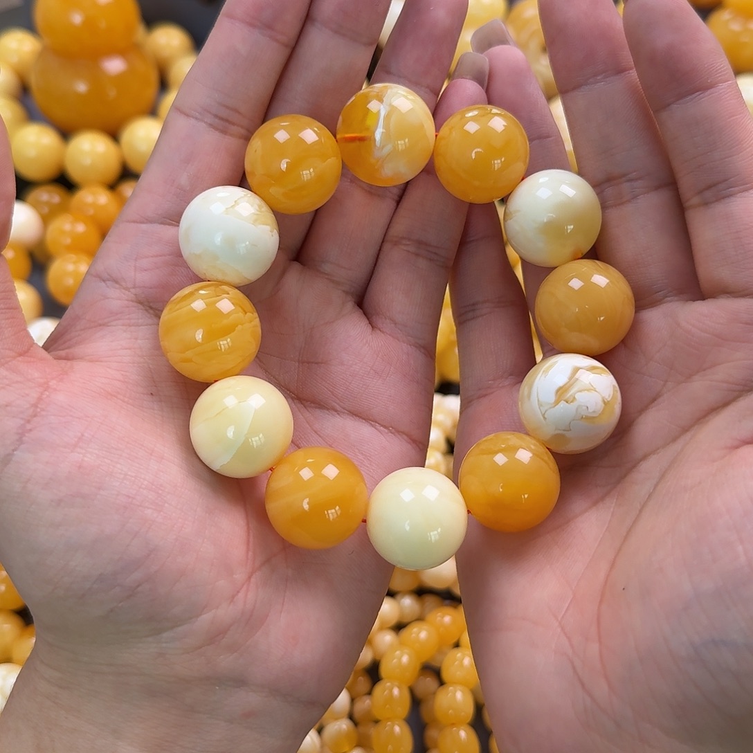 蜜蜡未镶嵌珠宝奇石21mm