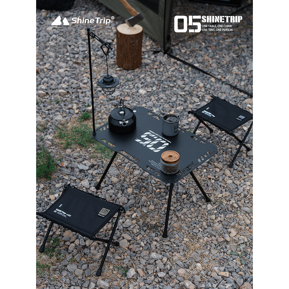 山趣ShineTrip战术马扎超轻折叠收纳铝合金便携05战术折叠凳马扎