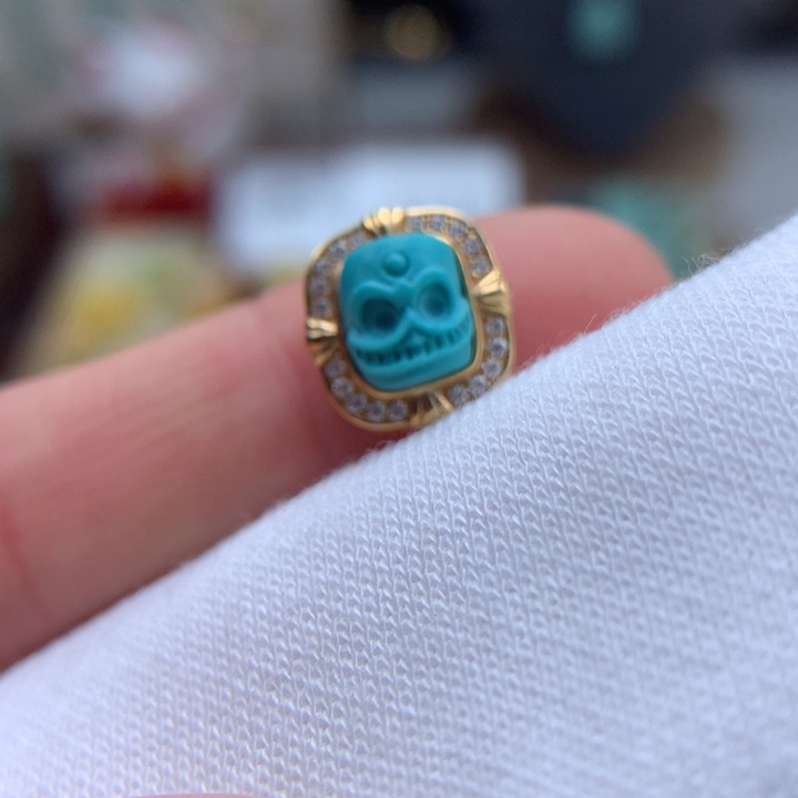 绿松石绿松石配饰18K金镶嵌