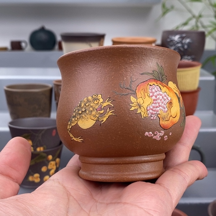 紫砂茶杯宁**远宜兴紫砂主人杯