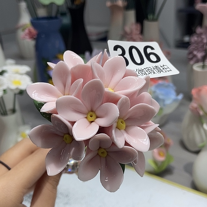 陶瓷纯手工捏花设计