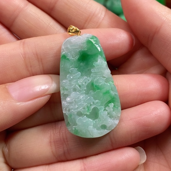 颈饰未镶嵌翡翠吊坠