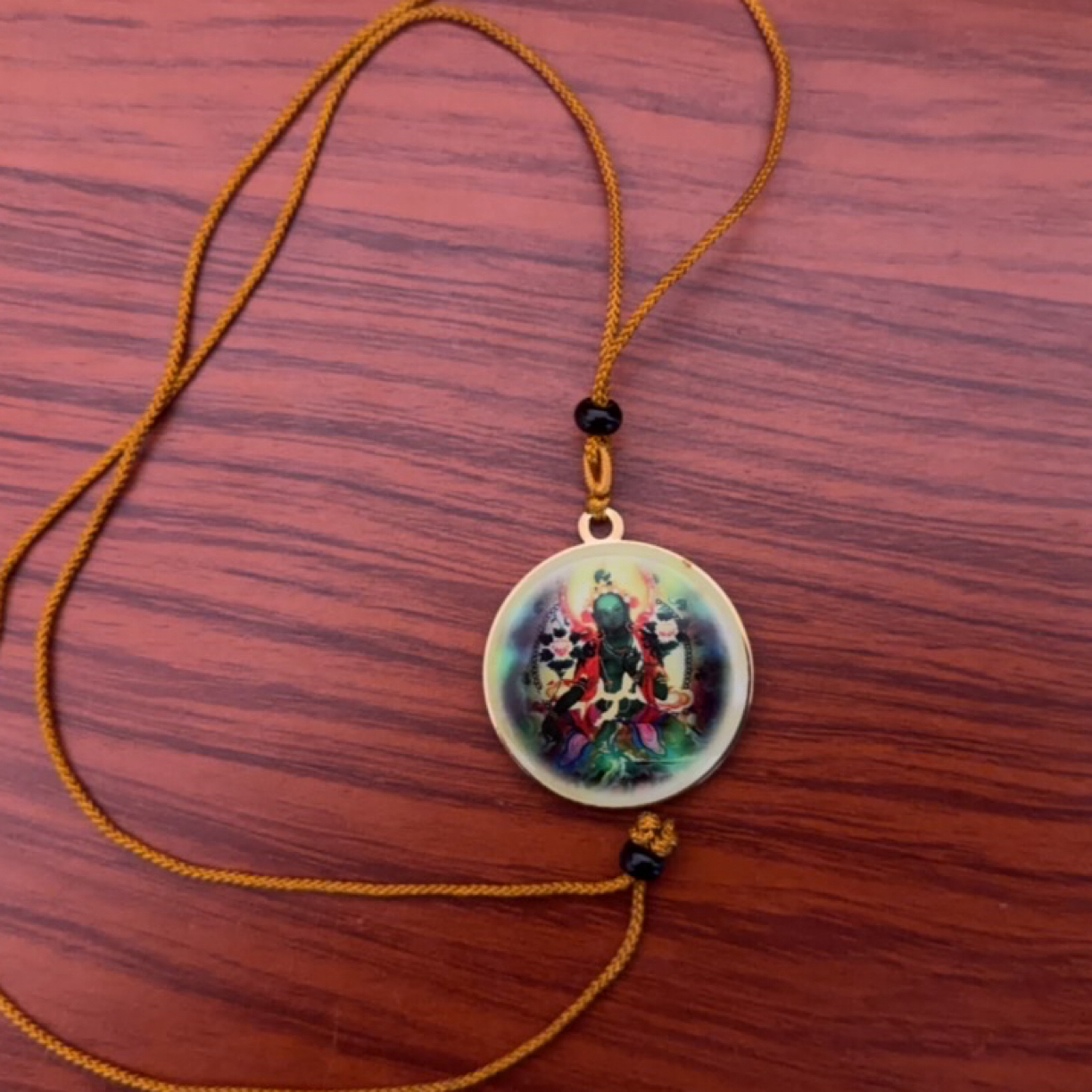 绿度母精致做工圆