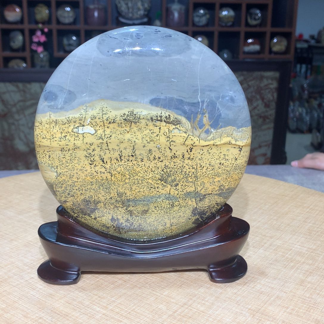 紫砂广西国画石，收藏观赏