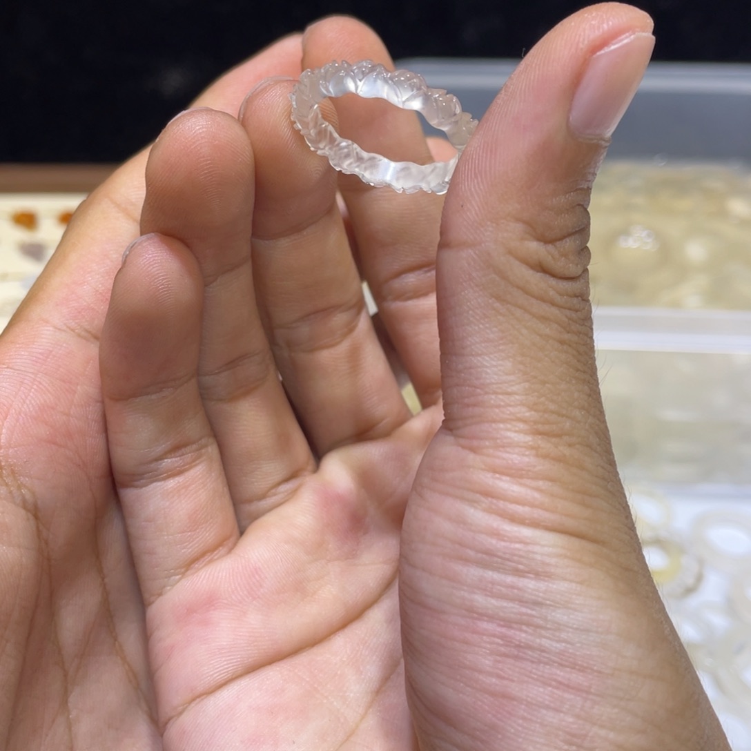 来***我玛瑙/玉髓未镶嵌戒指52号港股22