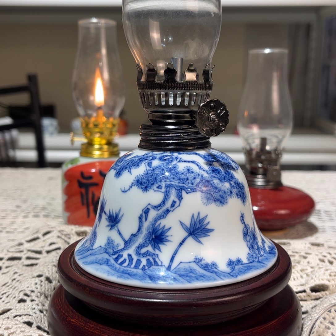 摆件景德镇陶瓷香薰灯