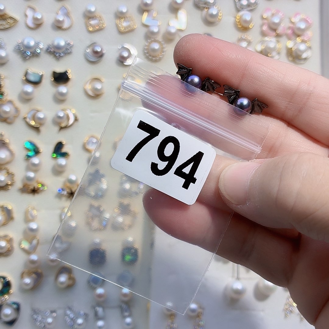 世***平耳饰合金淡水珍珠