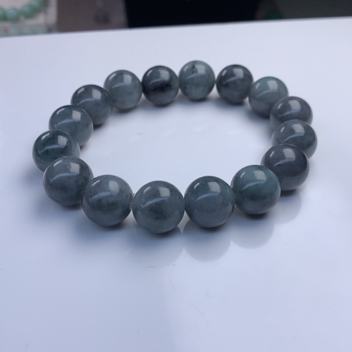 翡翠手串未镶嵌14mm！