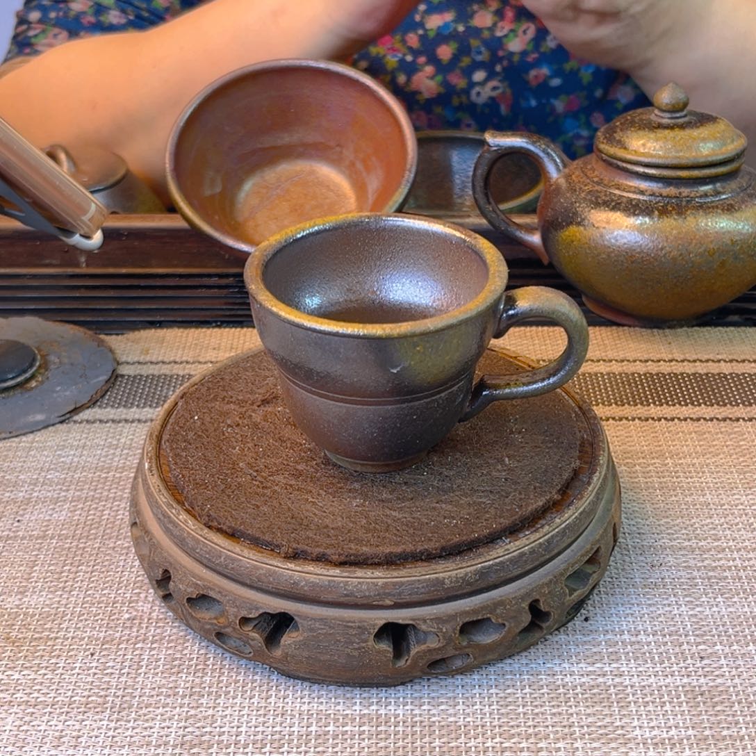 紫砂茶壶底槽清柴烧50cc