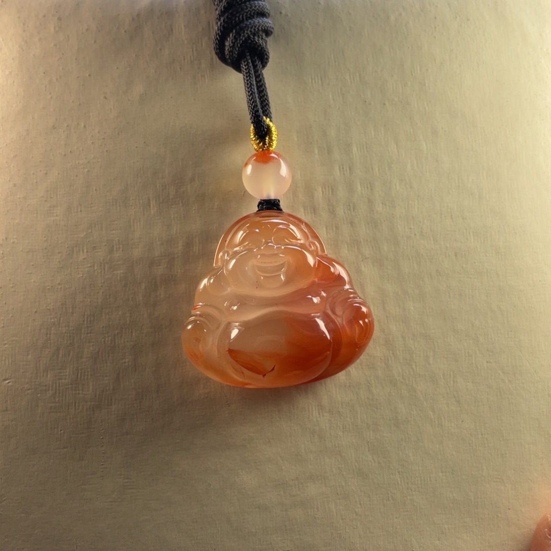 南红玛瑙珠宝奇石未镶嵌冰飘吊坠