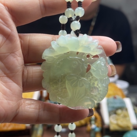 岫玉挂件未镶嵌挂件