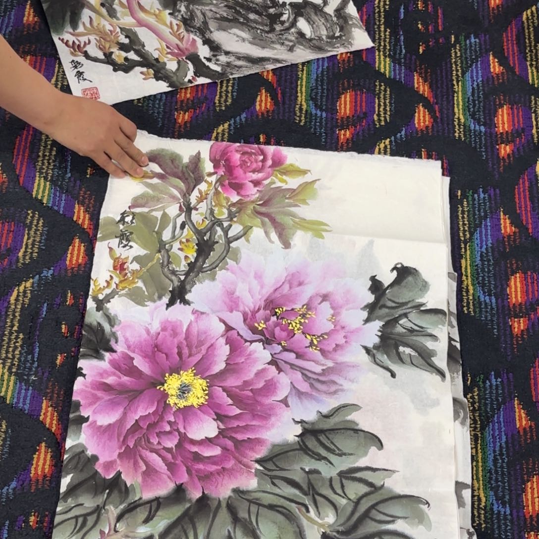 国画绘画作品 婉。