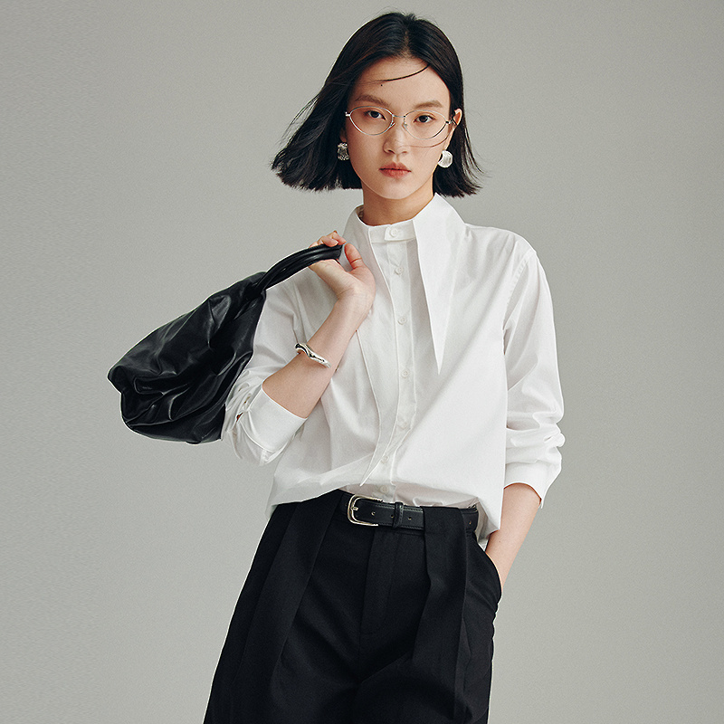 【尚雅专属】MOFAN摩凡秋新款白色衬衫MBC551263