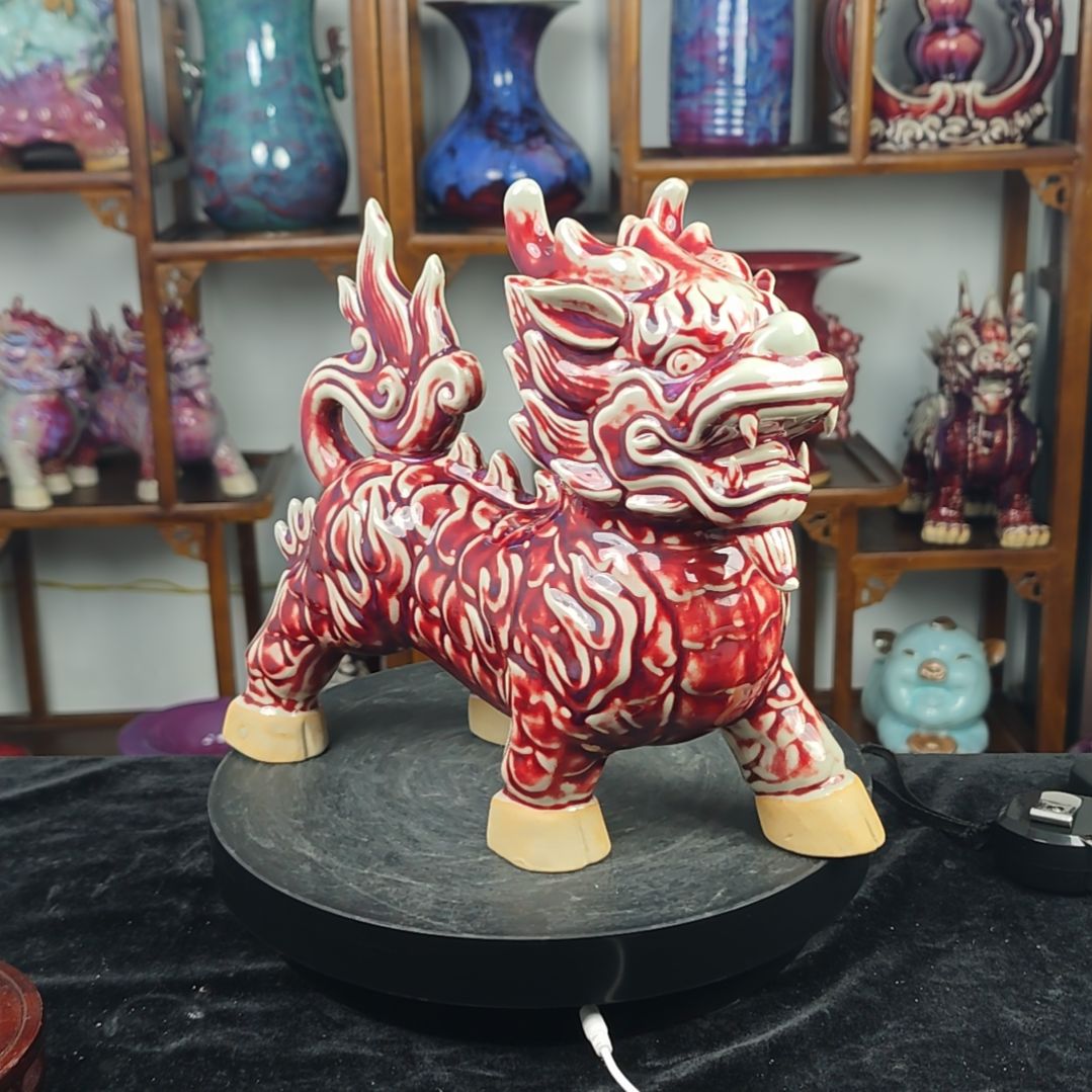 摆件钧瓷摆件神后镇钧瓷