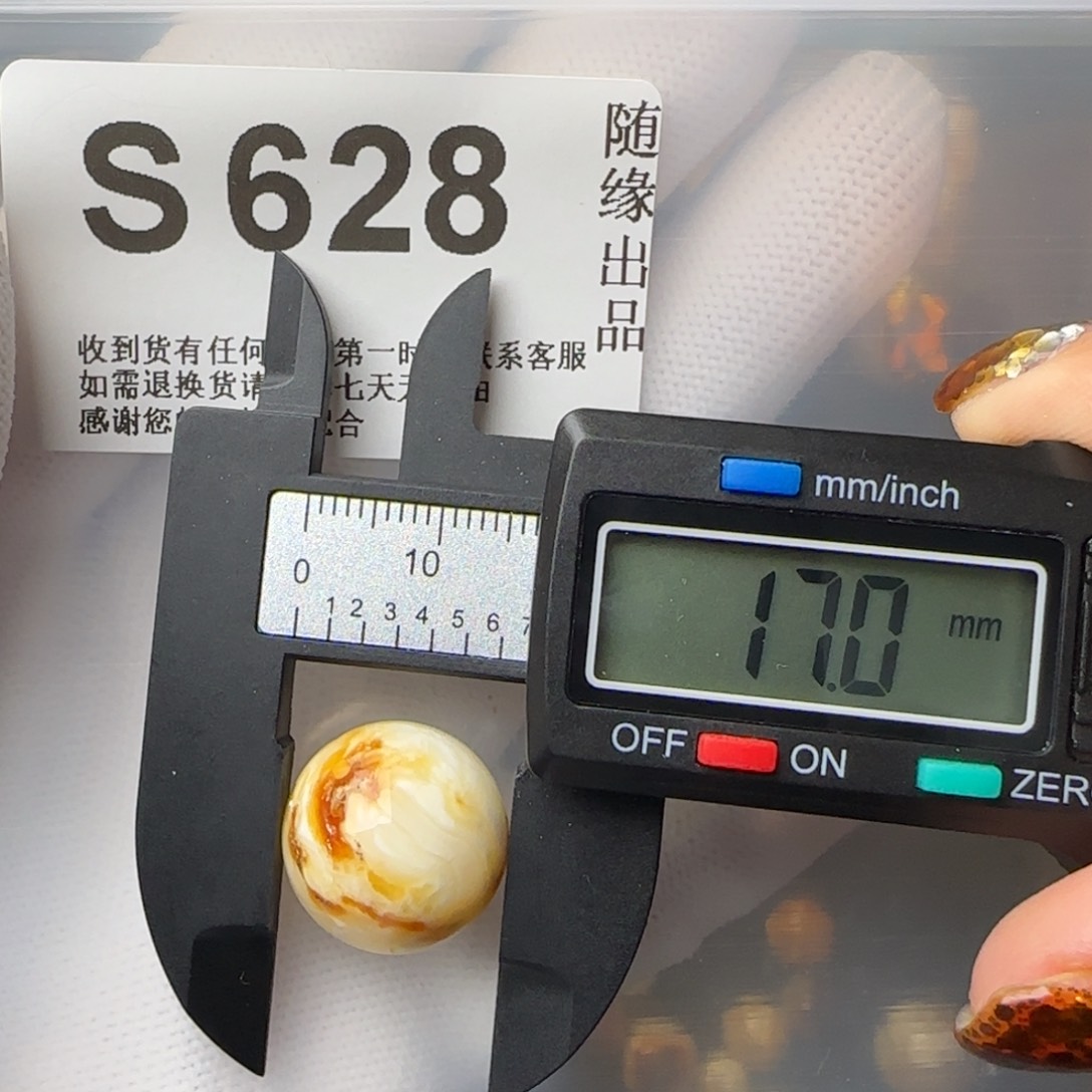 琥珀裸石未镶嵌17尺寸