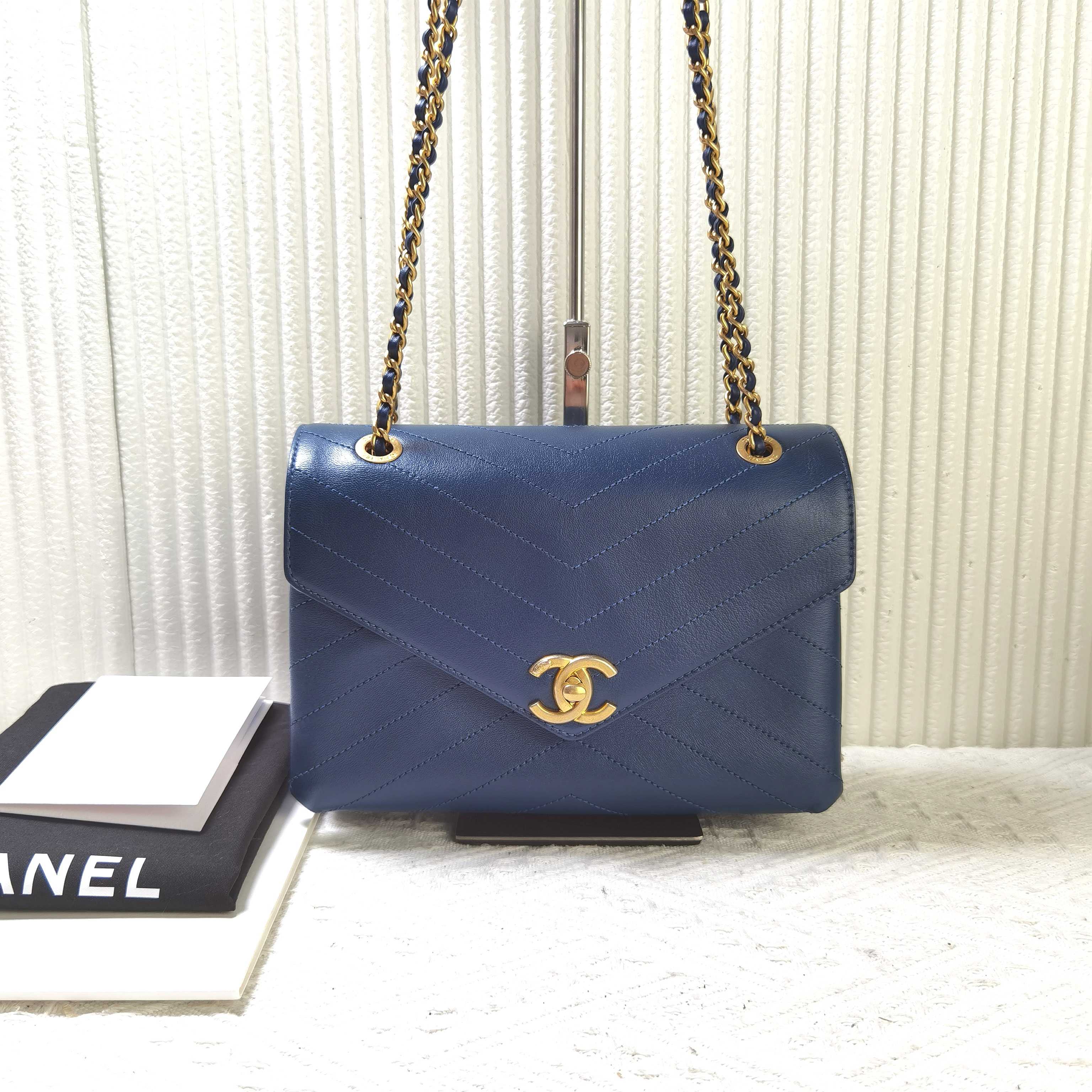 95新 Chanel/香奈儿 CHANEL香奈儿18s信封口盖包