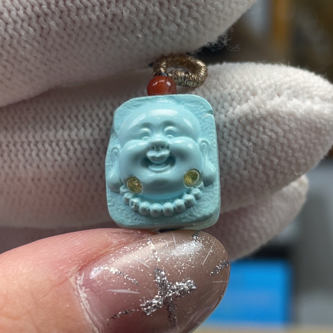 绿松石未镶嵌挂件