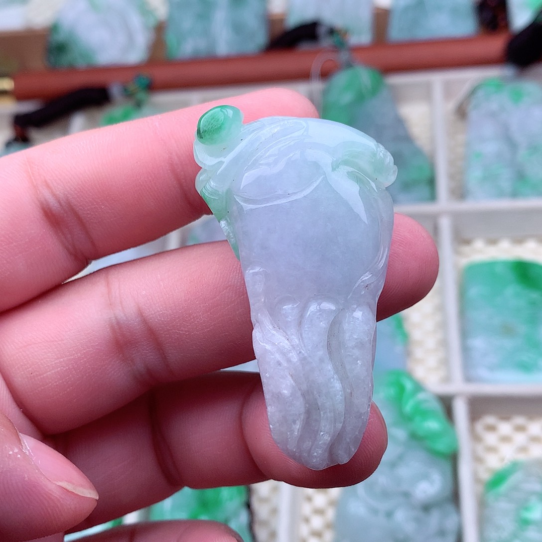 翡翠未镶嵌吊坠(不含链)