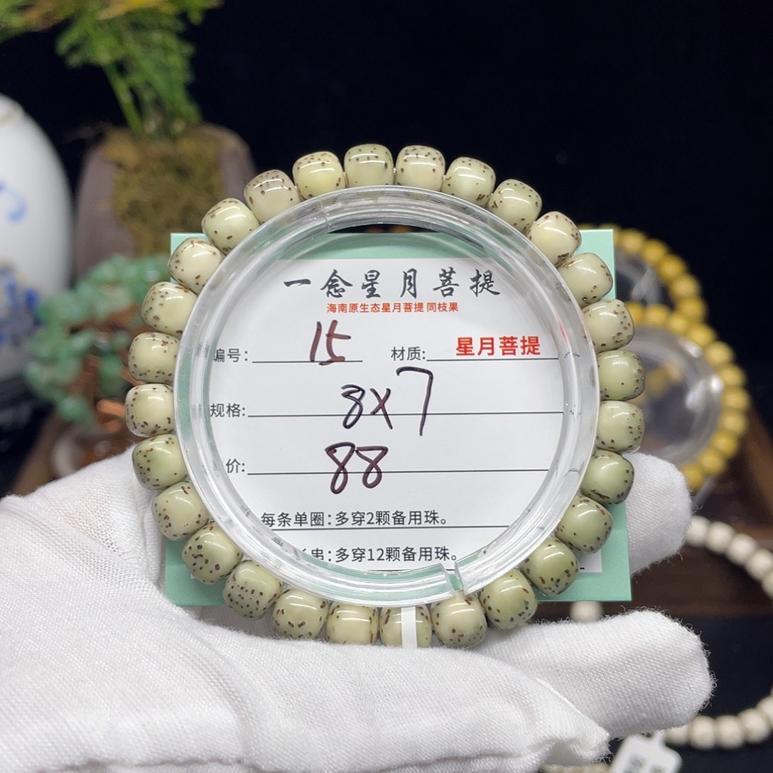 手串星月菩提15……8/7糯冰河豚